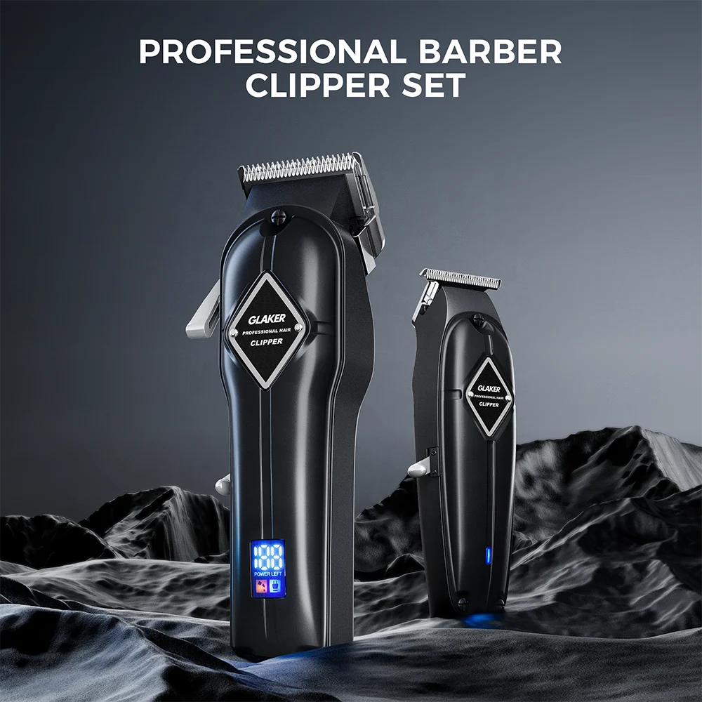 GLAKER GL K11&I3F Professional Hair Clip pers and Trimmer Kit for Men