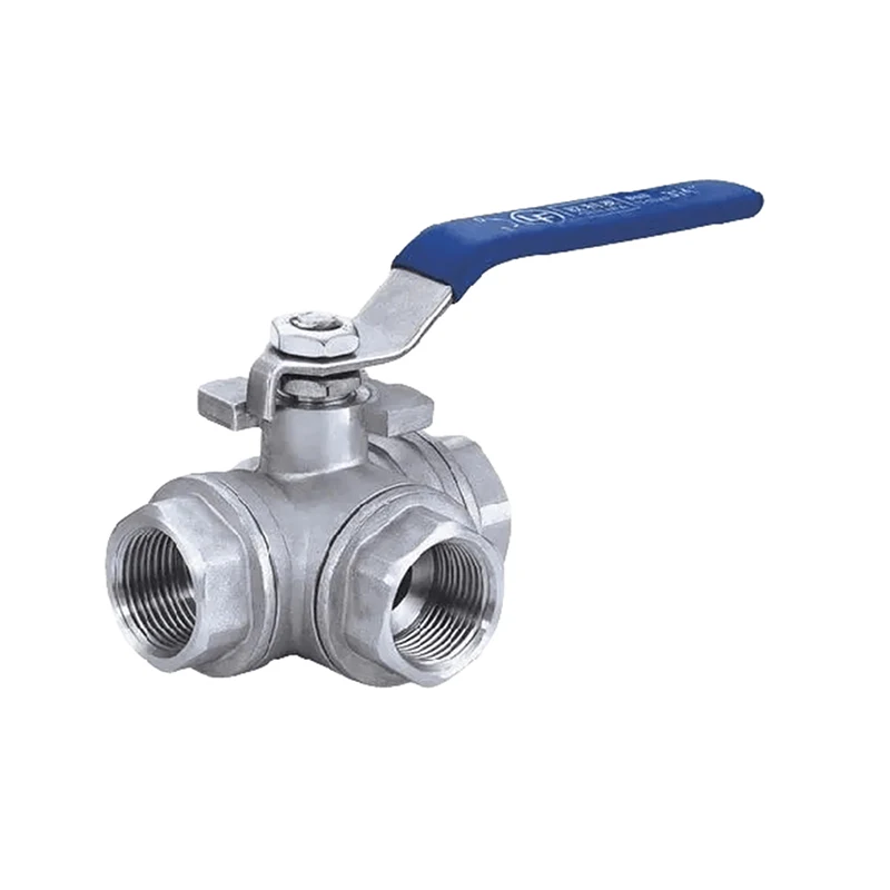 Wholesale Stainless Steel Valve  Three Way TL Type  Tee Ball Valve For High Temperature