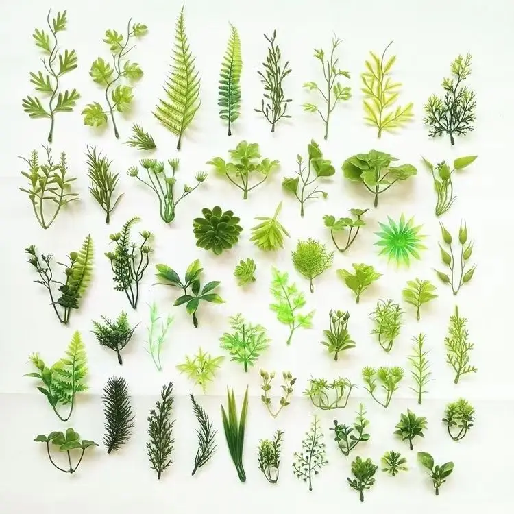 plastic artificial green grass Aquatic plant for decoration