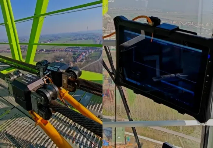 Industrial and offshore cargo lifting wire rope nondestructive testing equipment