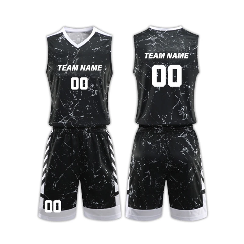 Wholesale Youth Cheap Basketball Uniform Set Custom Sublimation Reversible Blank Basketball Jerseys Custom Basketball Wear