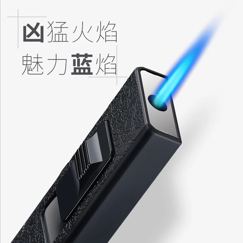 YH035F  USB rechargeable Metal cigarette case with detachable lighter one jet flame windproof type