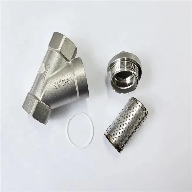 WAKAMASTU Stainless steel SS304 female thread 1/2'3/8'Mesh Double way Y Type Strainer filter Water pipe fitting check valve