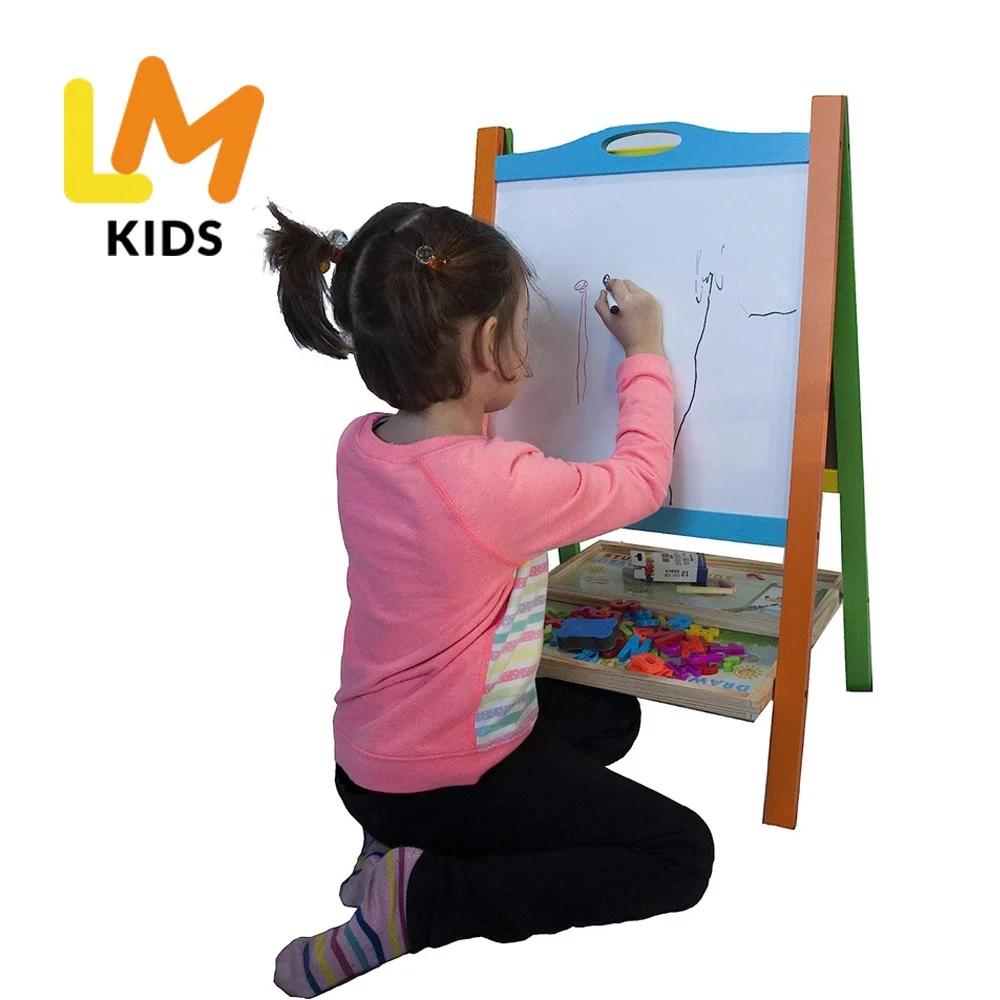 LM KIDS Chalkboard Standing Art Easel  wooden toys manufacturer wooden toys for kids new releases