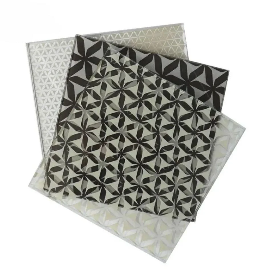 Silk Screen Digital Printing Printed Pictures On Clear Laminated Tempered Glass For Building Furniture Industrial Decoration