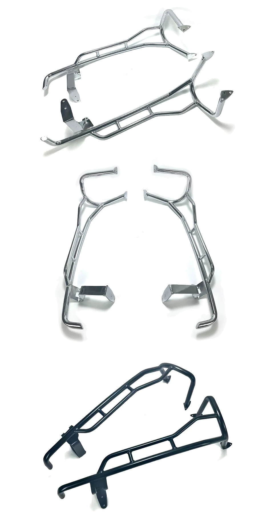 Motocycle  Accessories Gloss Black Rear Saddlebag Guards Rail  Crash Bar Bumper For 14 UP Indian Circle bar Guards Rail