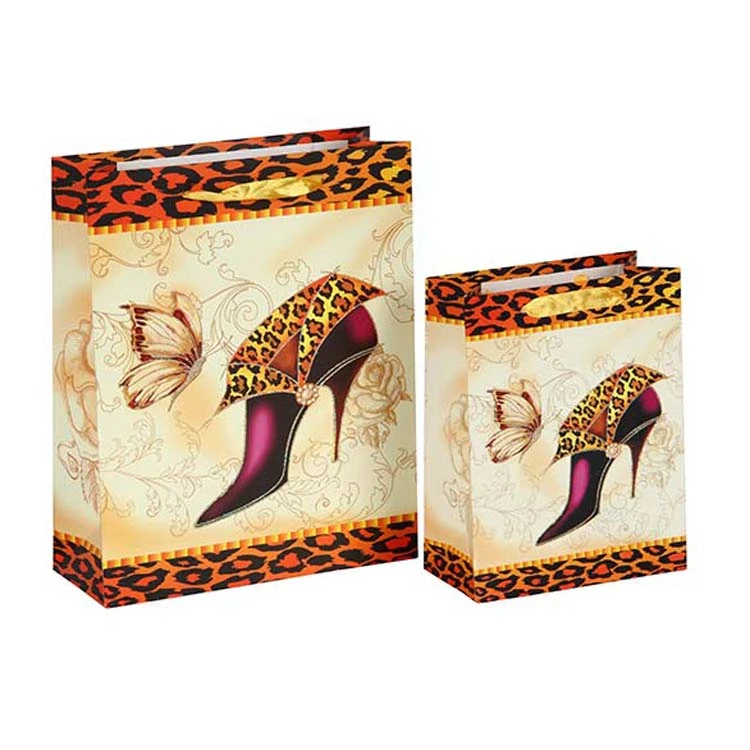 Custom Luxury Shopping Paper bags with Your Own Logo for Shoes