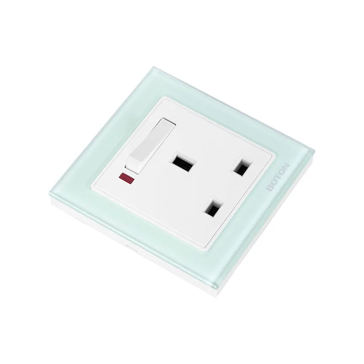 13A Socket Single Phase Flush Type Two Pole Switched Grounding Wall Switch Socket