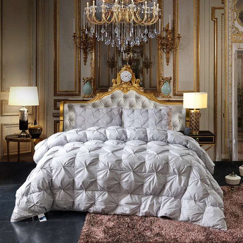 Goose down Luxury Thickened Warm Skin Friendly Comfortable Quilt for Autumn and winter fur quilt