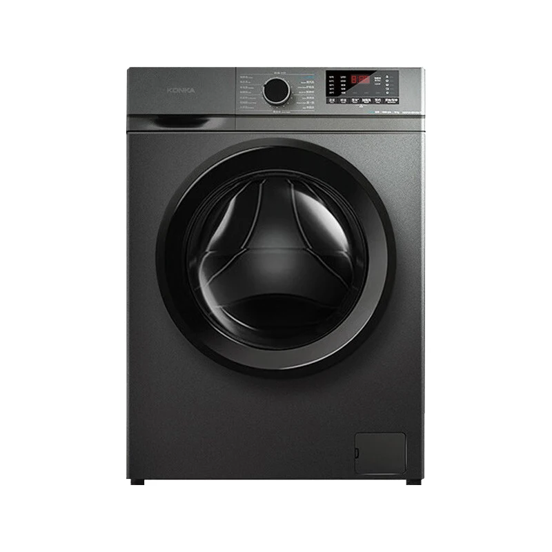 Konka 8kg 10kg Front Load Washing Machine 220V 50hz Powerful Motor 1950W 1400rpm With Spin Dry Class A Quick 15min Wash English
