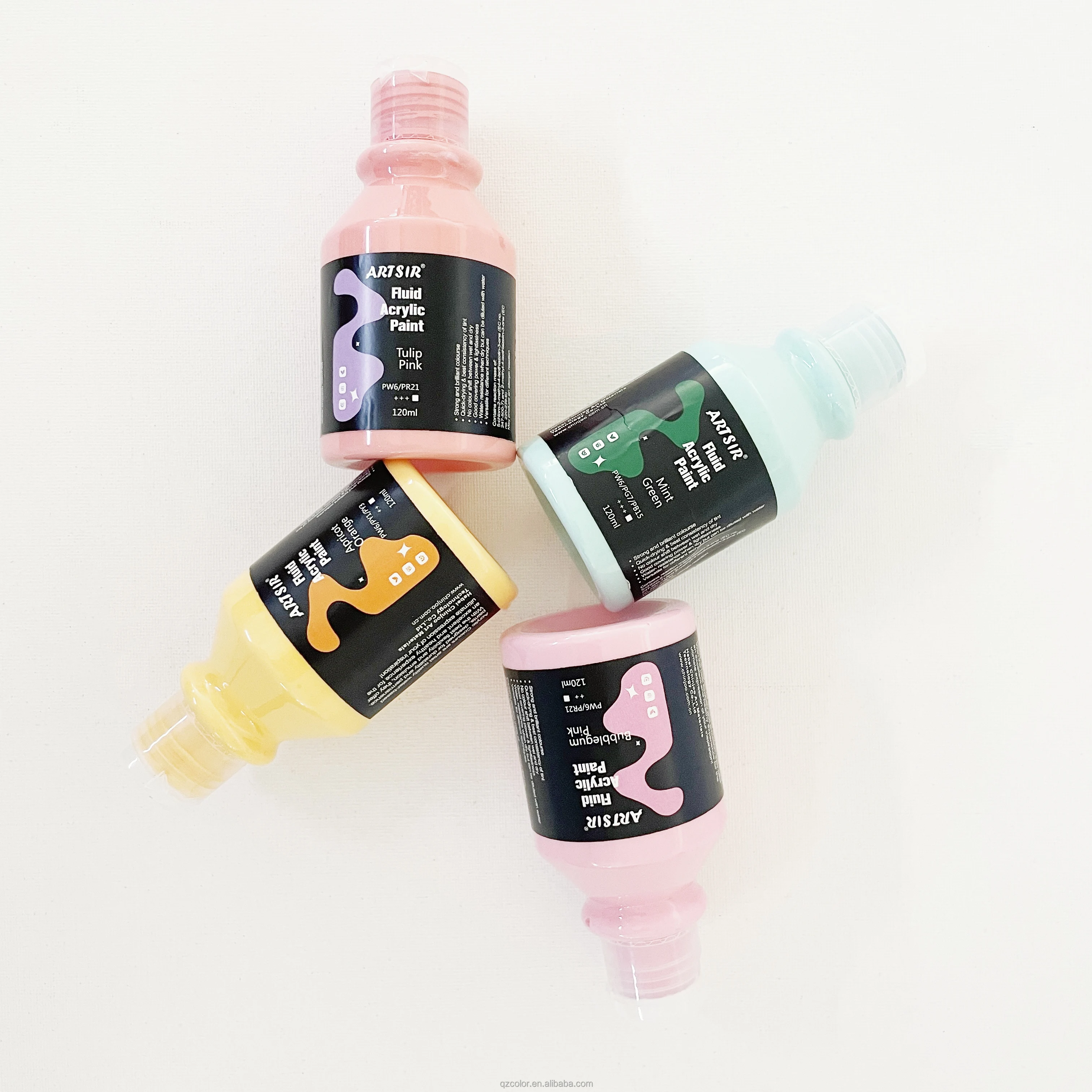 New Product Wholesale Acrylic Pouring Professional Plastic Bottle 120ml Acrylic Paint For Student Kids