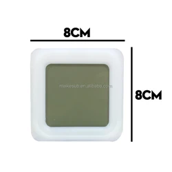 Sublimation clock blanks Table 3d led Seven Color Change digital clock alarm squid game clock wake up doll
