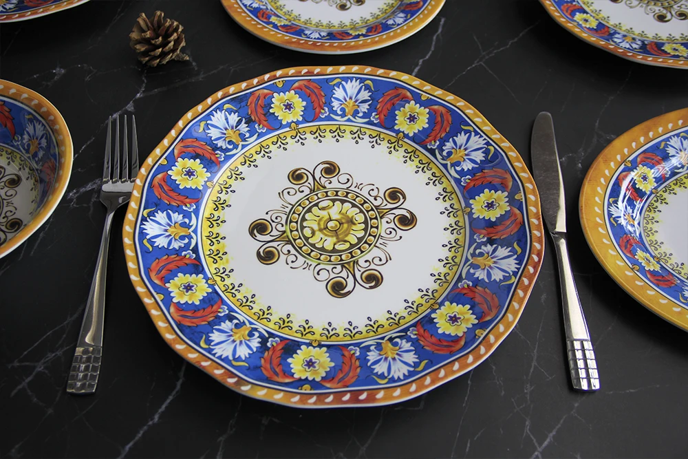 SEBEST Factory Design Well assiettes en melamine Luxury Melamine Cutlery Set Pleasingly Simple Custom Melamine Dinner Sets