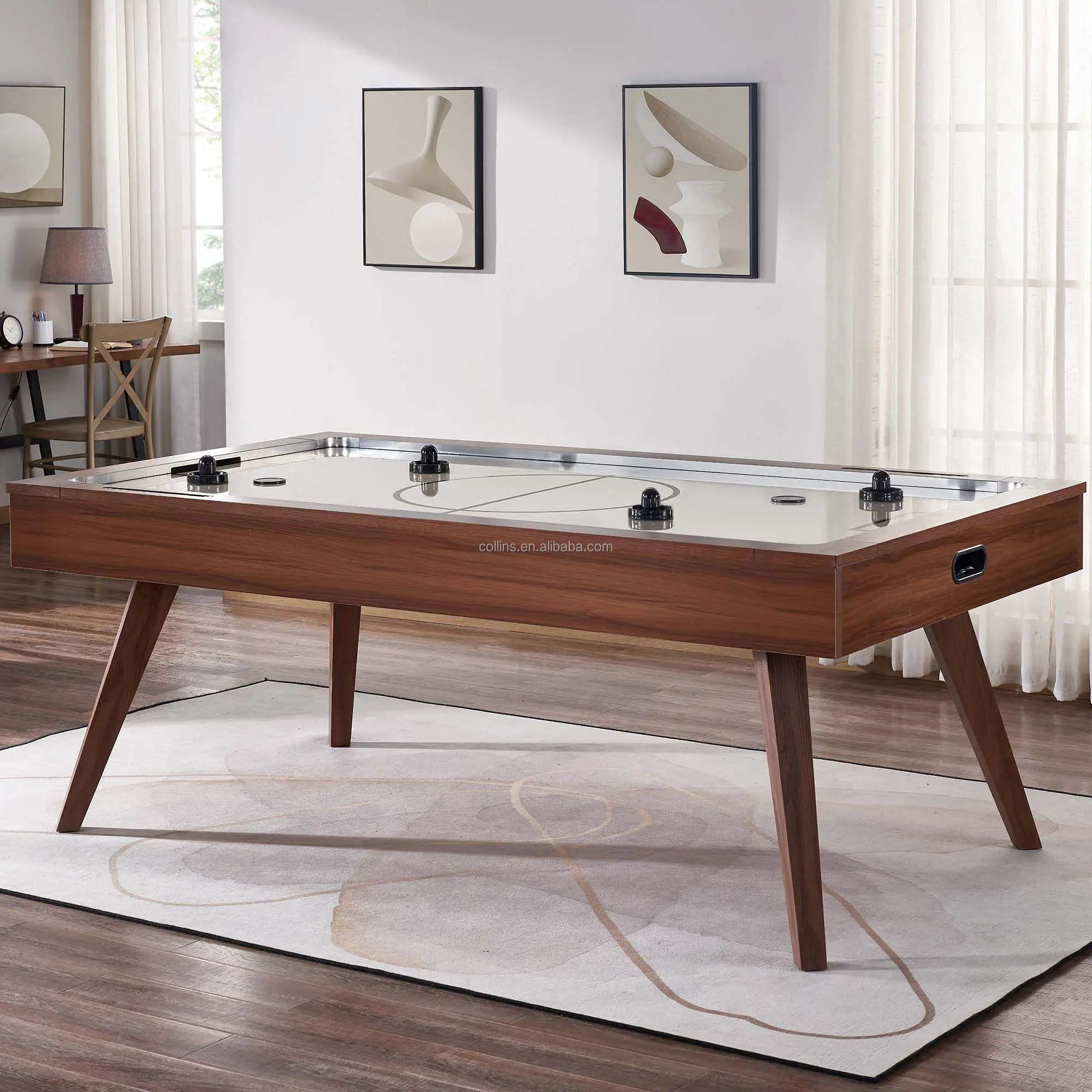 Custom table air hockey table professional high end craft solid wood unique hockey table