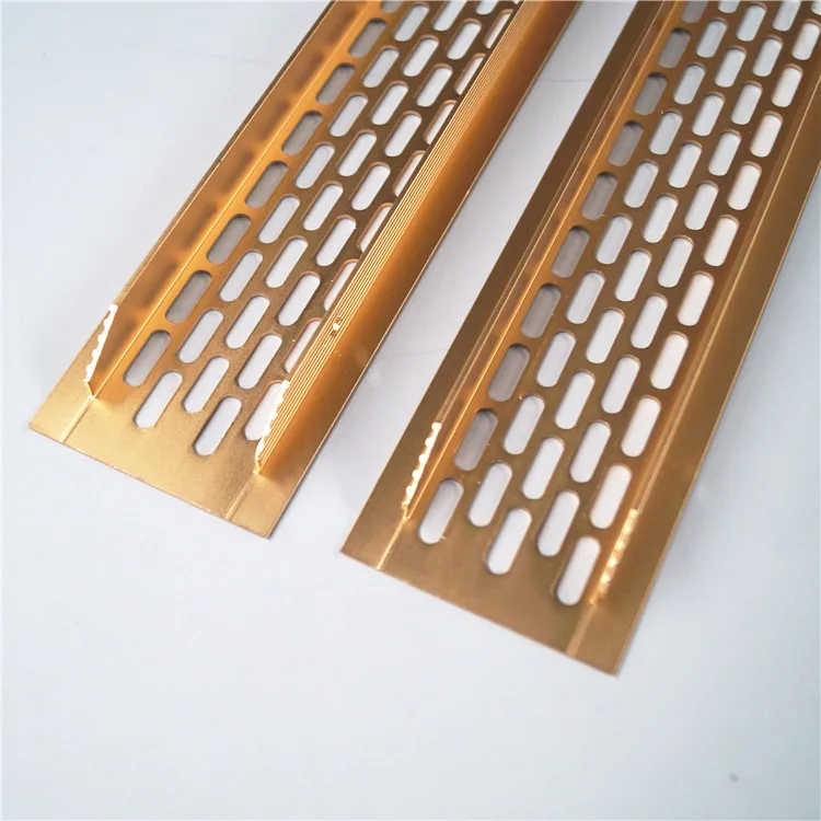 Rectangular aluminum air grille decorative air vent breathable air vent for cabinet doors Metal profile oxidation Grille