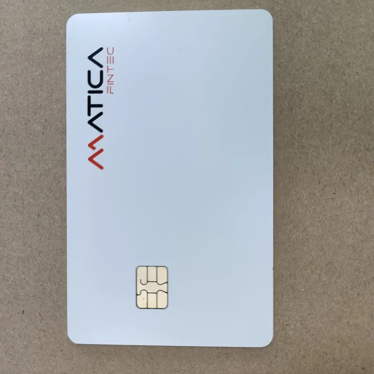 Fully custom surface etching cut through logo stainless steel metal business card
