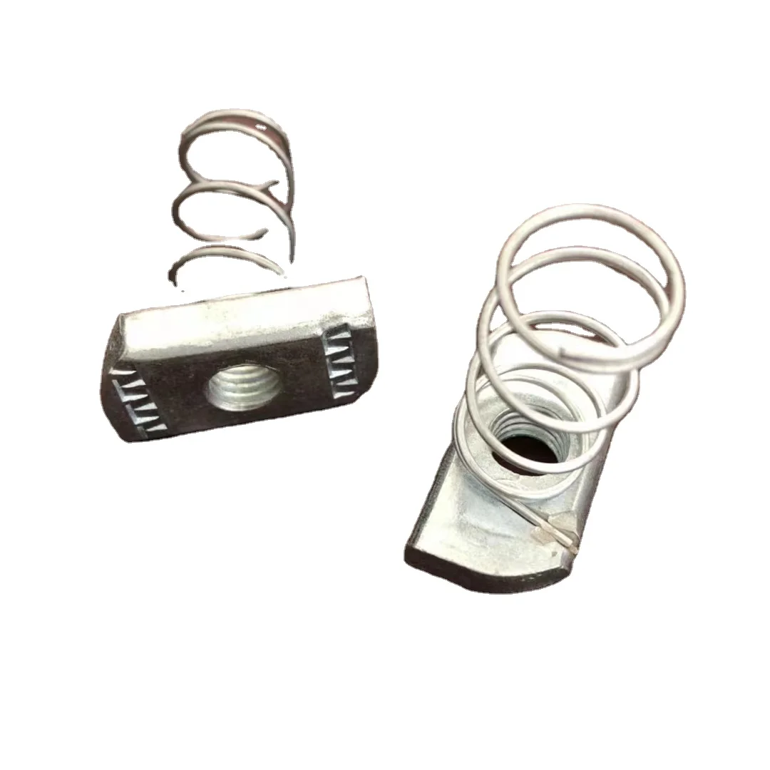 Solar fastener energy fittings channel steel fixing plastic wing nut spring nut solar mounting brackets