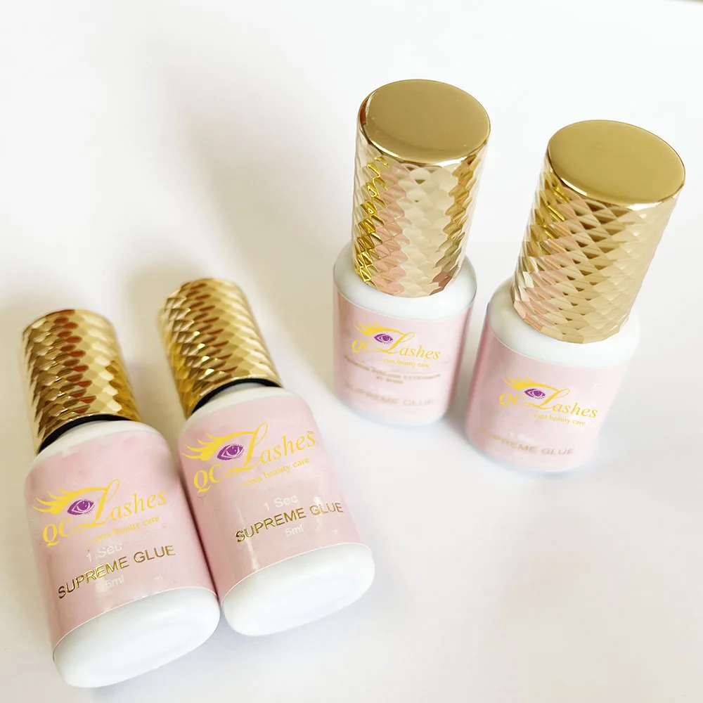 Custom logo lash glue fast drying lash glue 0.5s waterproof eyelash adhesive black clear black eyelash lash adhesive supplier