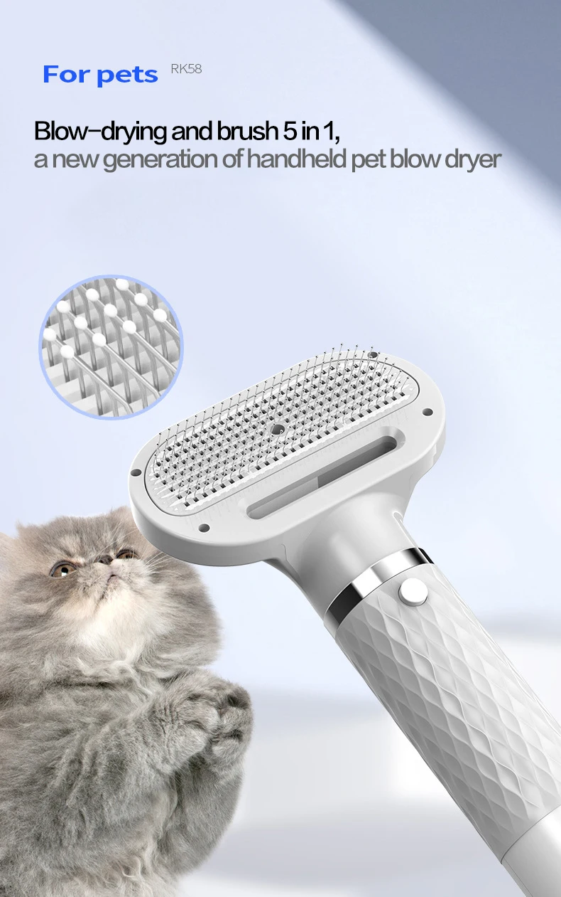 5 In 1 Smart Portable Vacuum Cleaner Automatic Dog Cat Pet Grooming Blow Dryer Brush Pet Hair Dryer