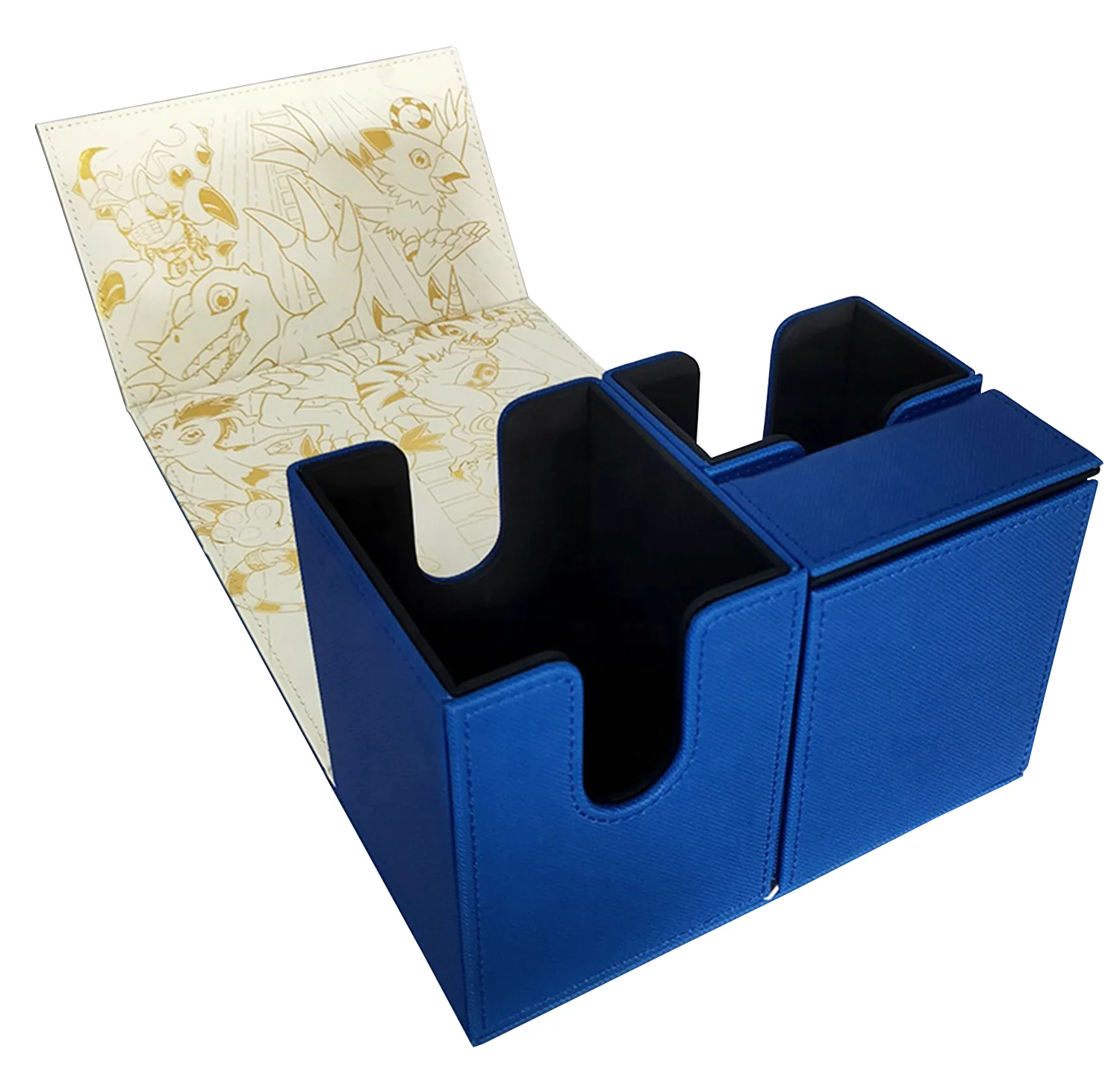 Hot Sale Waterproof PU Cover TCG Magnetic Card Holder with Two Separate Card Slots for Card Lovers