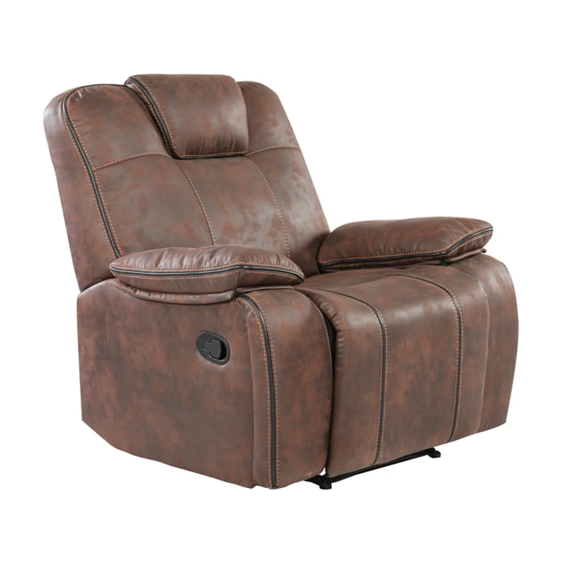 
Wholesale custom brown leather multifunctional sofa and TV lounge chair living room furniture 