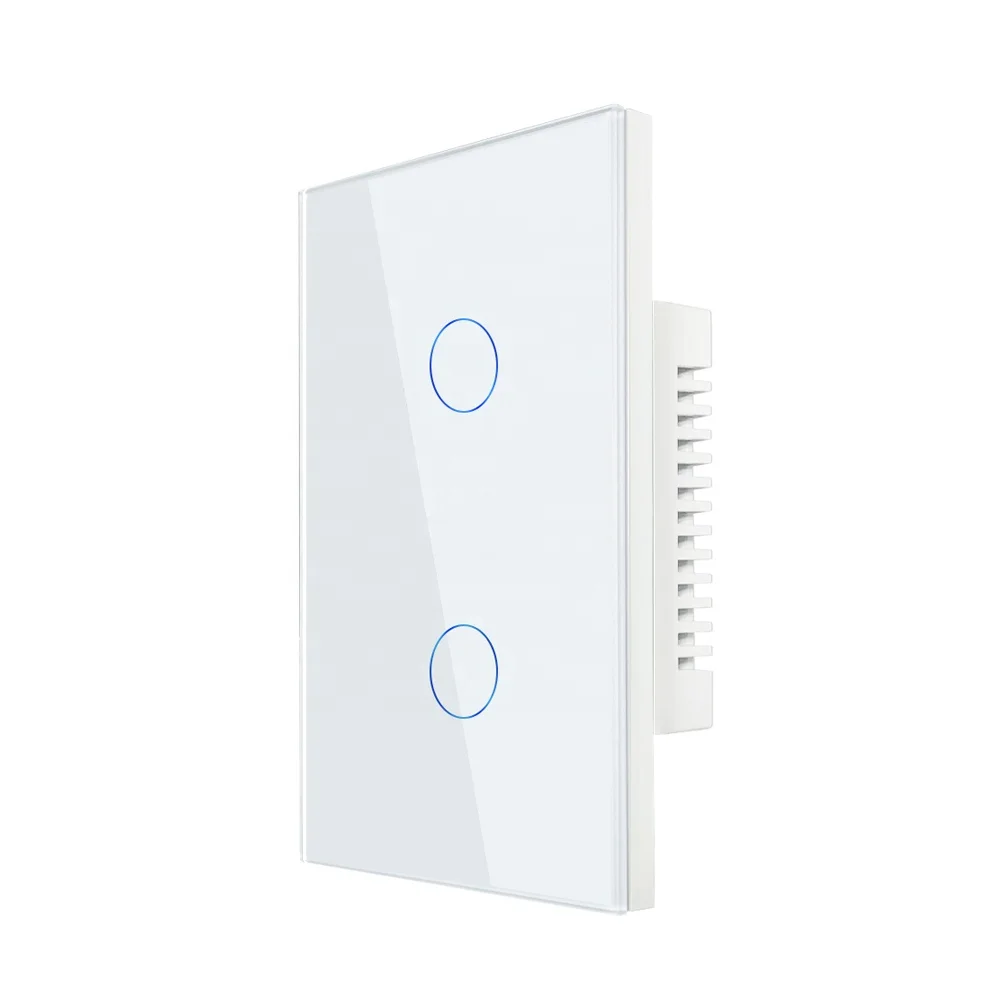 American Standard 3 Gang 1 Way Touch Sensitive Light Control Wall Switch CE RoHS Approval Tempered Glass Panel Electric Switch