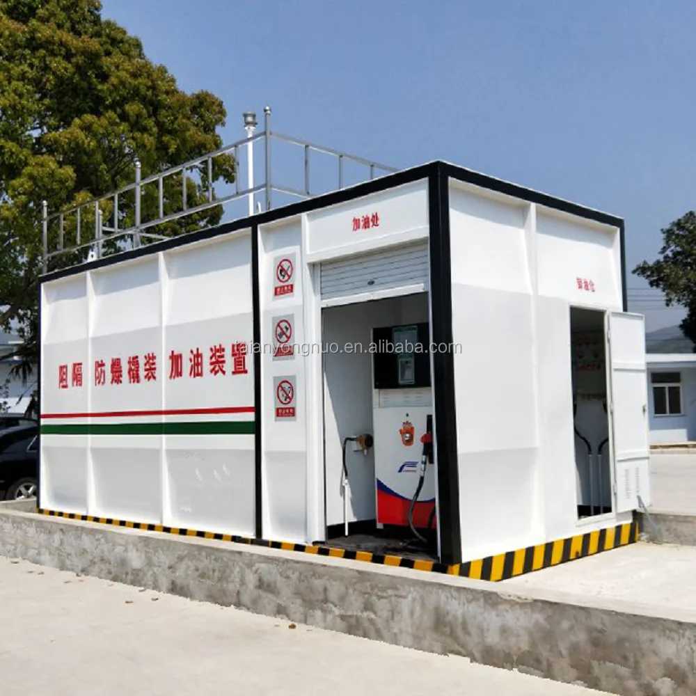 Factory-Priced Portable Mobile Filling Station Self-Bunded Storage Tank for Manufacturing Plants New Condition with Pump