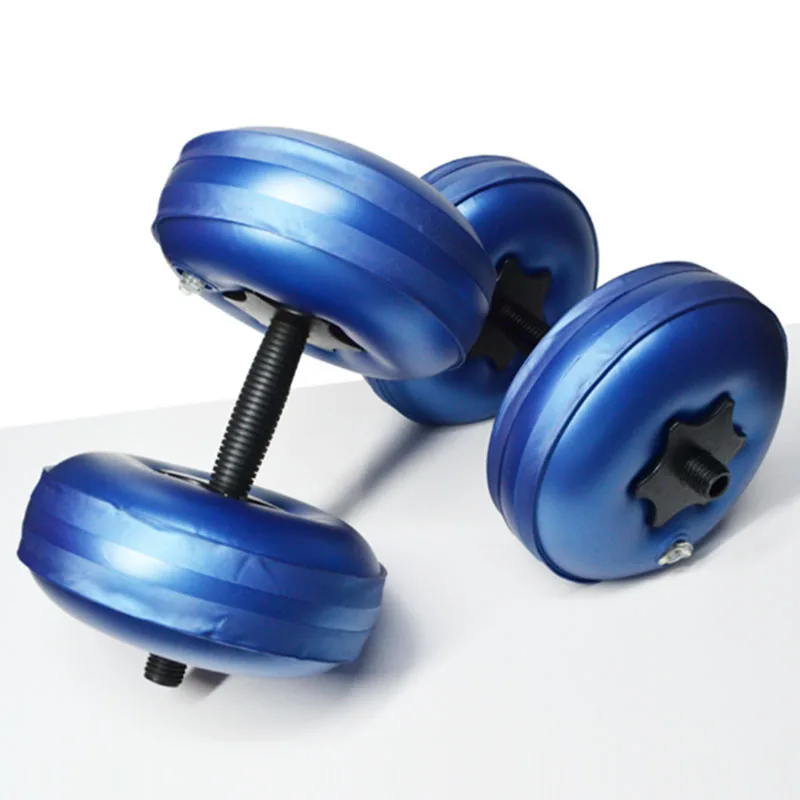 women Custom 8kg-10kg Adjustable dumbbell set Foam handle water adjustable dumbbell