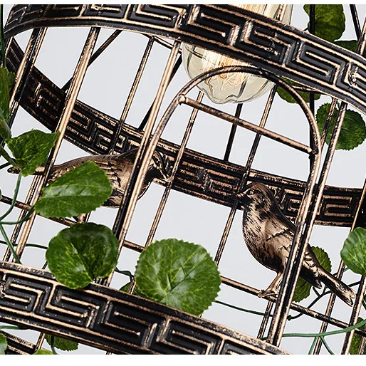 LED Indoor Interior Bird Cage Huge Chandelier Wall Lamps Living Room Bedroom Bar Hallway Lobby Hotel Light