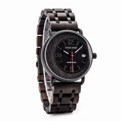 DODO DEER Ecofriendly Dropshipping Japan Movement Quartz Men Wood Watch Customized Logo Timepieces Moon face Watches