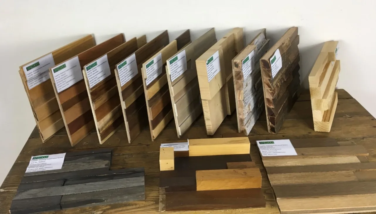 Meeting room classic wooden walls brick home decoration wood 3D wall panel shiplap board