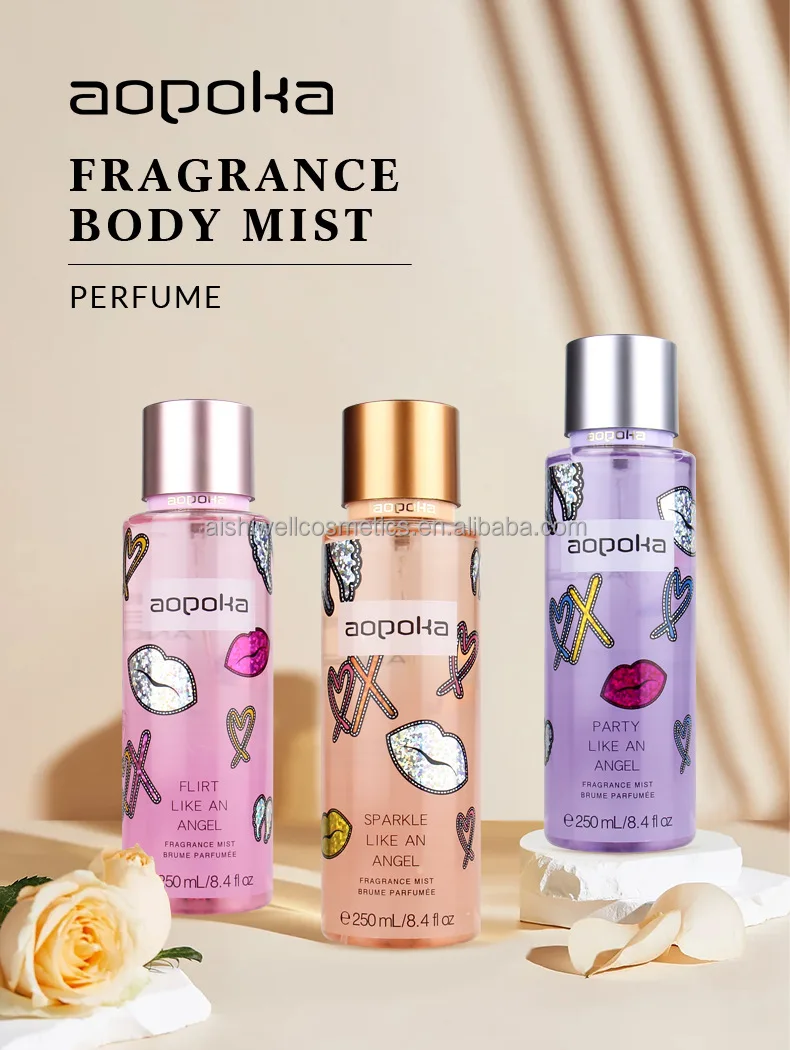 250ML Secret Body Splash Sets Wholesale Natural Vv love Body Fragrance Mist Spray Perfume for Woman