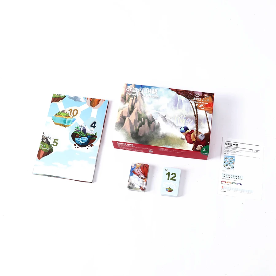Top Quality Recycle Custom Design hot-selling Paper Pieces Family Board Game With Box