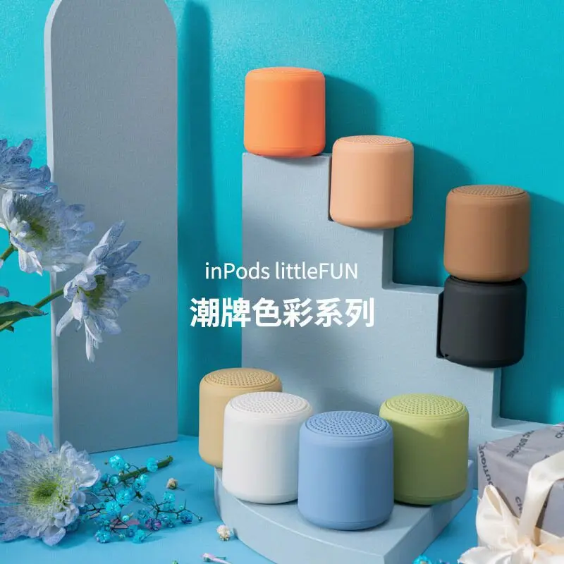 Portable Mini Speaker  Little Fun Macaron Color Wireless 5.0 loudspeaker Outdoor Indoor Speaker