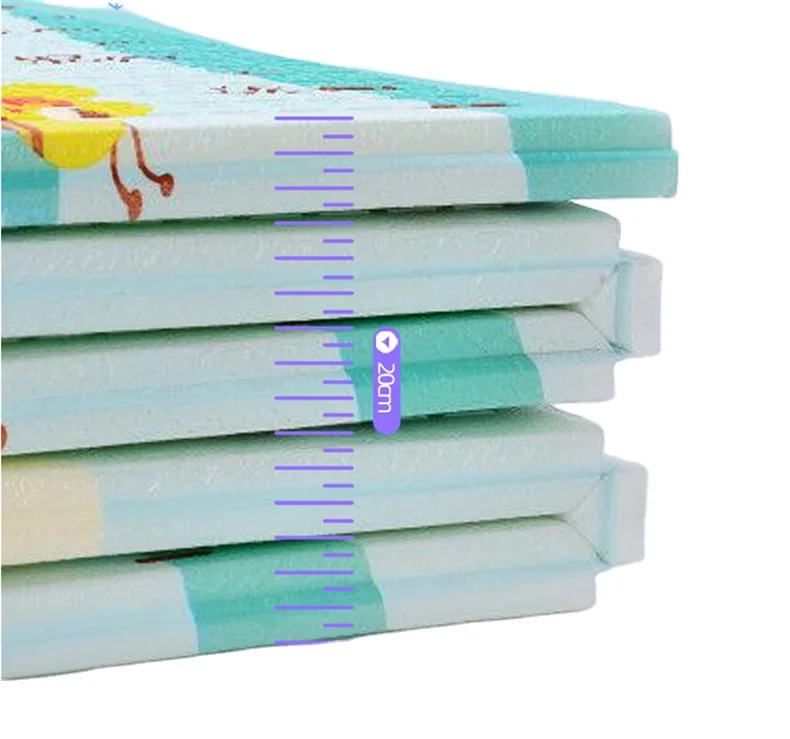 Baby Crawling Blanket Gymnastics Mat Padded Extra Space For Fun Cute Patterns Infants Babies Toddlers Indoor Outdoor Use Large