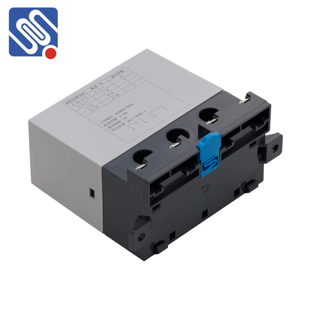 Meishuo motor protection relay 2~15kW Overload relay protector 380v three phase motor Delay/current setting