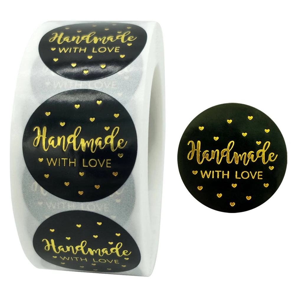 Gift Seal Deco Stickers Etiquette Logo Autocollant Tag Customized Labels For Gift Packaging Glossy Envelope Food Stickers Roll