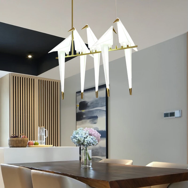 Industrial style Nordic  chandelier lighting  home decor Restaurant lamp dining room Nordic bedside simple bird pendant light