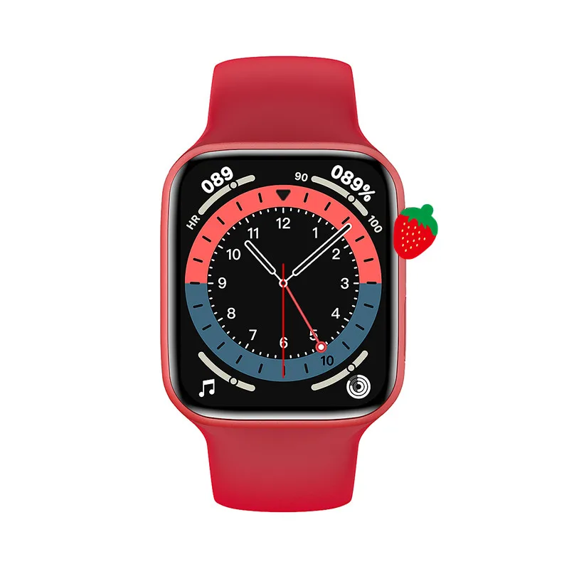  Reloj smartwatch 1 75 дюймов полный многофактурная крутящаяся кнопка длительное время работы от аккумулятора напоминание о вызове пользовательские циферблат IWO серии 6 Смарт-часы