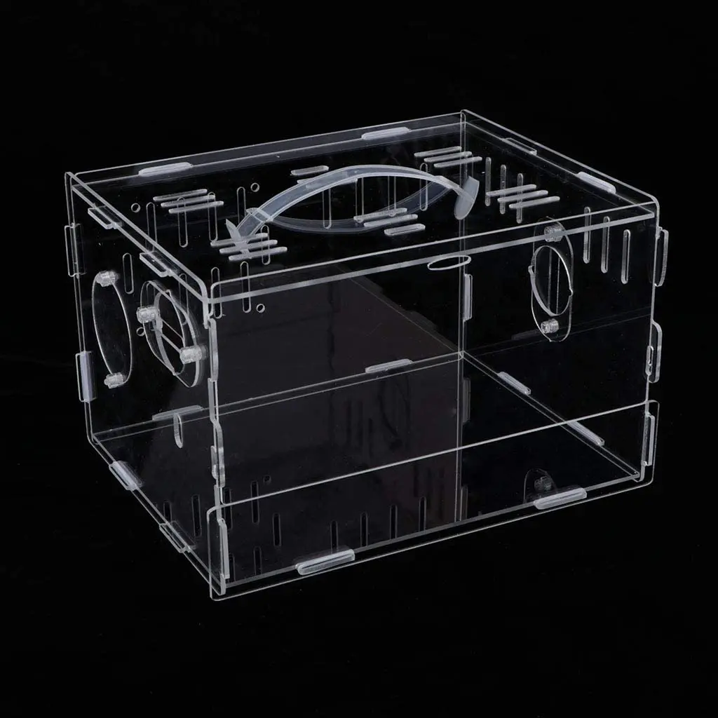 YAGELI оптом Изготовленный На Заказ Прозрачный Акриловый убийца комаров мышь обитания дом Акриловые мелких домашних животных клетка