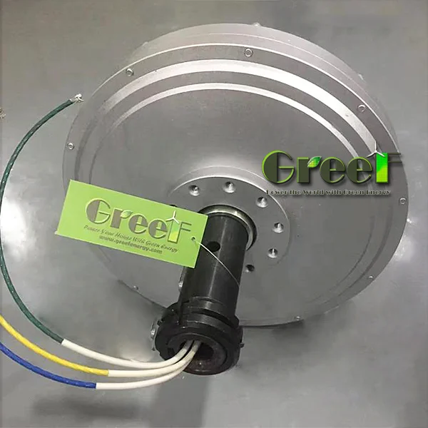 GREEF coreless  3phase AC output 1kw permanent magnet generator
