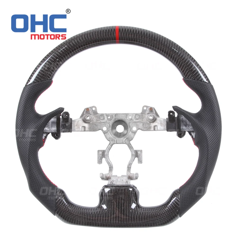 Factory Custom Steering Wheel fit for infinity Infiniti g35 g37 G37S q50 q60 Sedan Coupe exhaust LED Carbon Fiber Steering Wheel