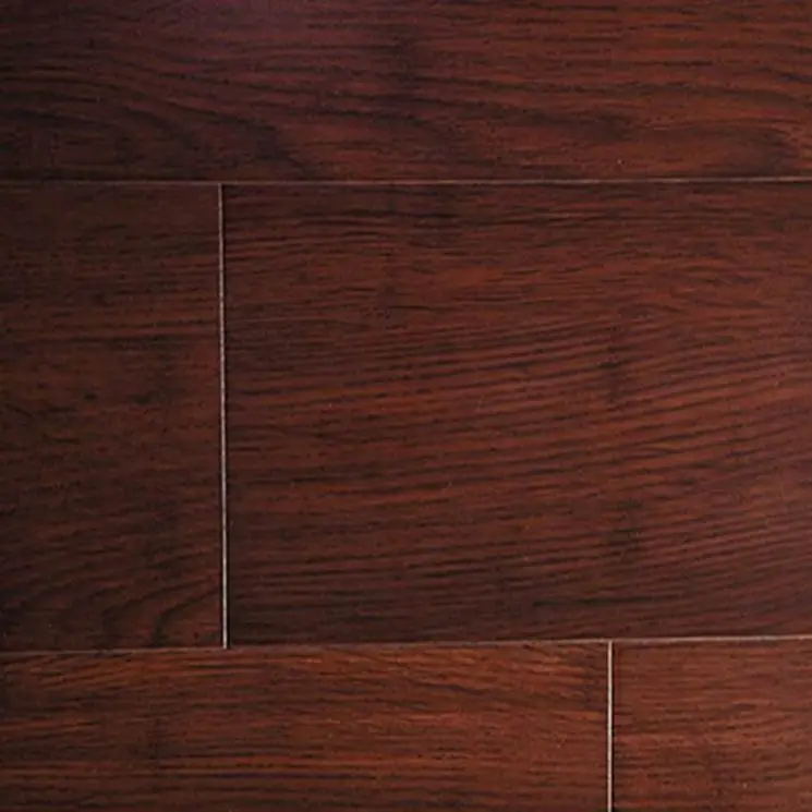 GOLDEN PINE HDF Latest Design 14mm Flat Red Color Solid Hardwood Lock Waterproof Bamboo Wood Flooring