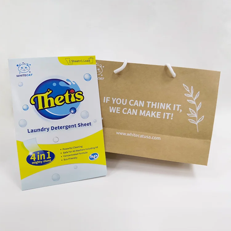 Eco-friendly Fragrance Laundry Detergent Sheets Biodegradable Laundry Detergent Sheet Strips