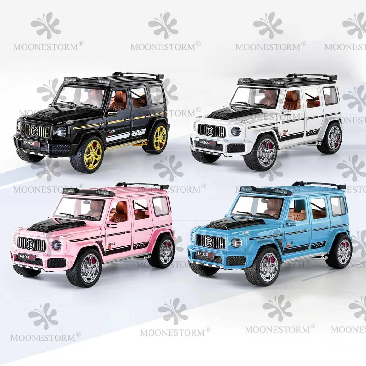 Diecast Model Car 1/24 Scale Car Model G800 Pull Back Alloy Model Car with Sound and Light Toy Vehicles for Kids