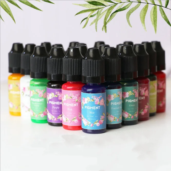 Cross-border Amazon highly concentrated non-discoloring universal 24-color UV epoxy resin color concentrate