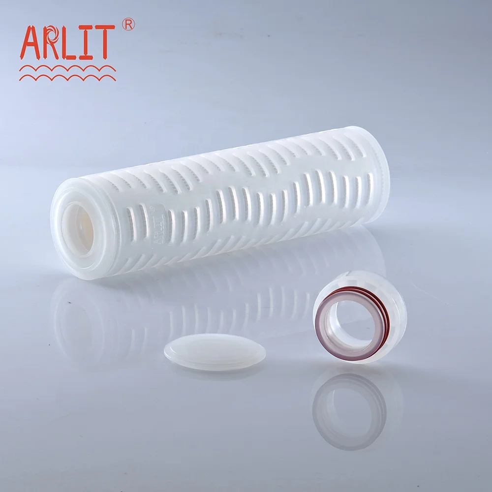 10 inches 10 Micron 69 mm PP Membrane Pleated Filter Cartridge Beverage Filter Medical liquid Filter
