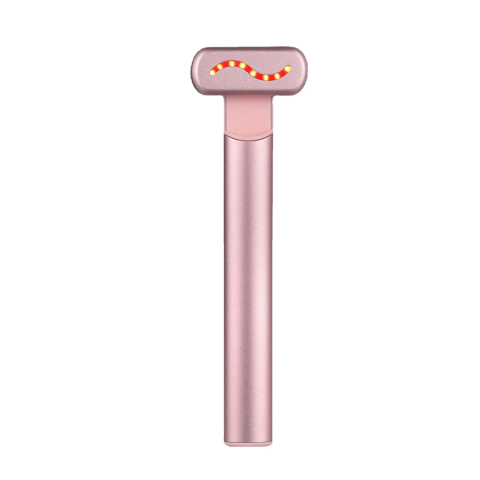 Red Light Therapy Ems Face Eye Massage Wand 4 In 1 Rechargeable vibration Wrinkle Remover light therapy face beauty device wand