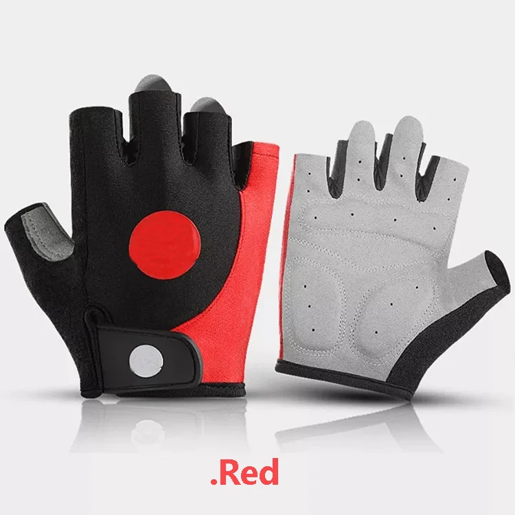 Outdoor Breathable Half Finger Anti Slip Hiking Traveling Cycling Road Bike Gloves For Outdoor