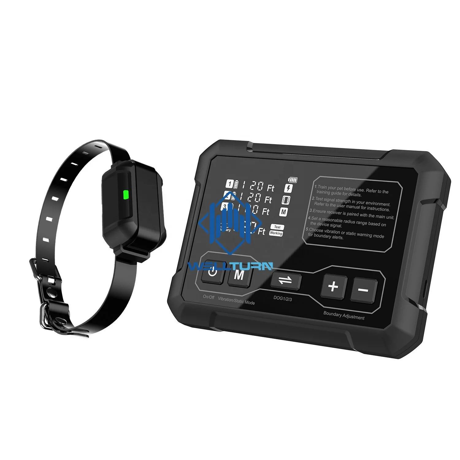 Wireless Fence Training Collar Wireless Dog Fence Portable Pets Safe Containment System for Outdoor,Yard,Indoor,Camping